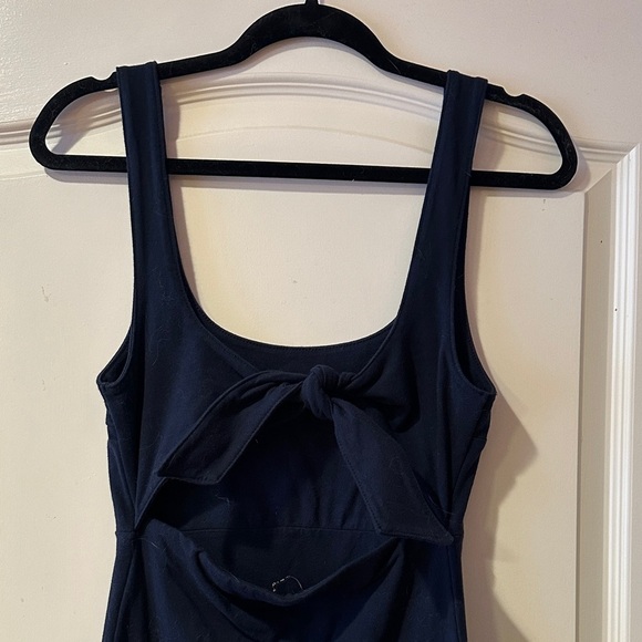 Abercrombie & Fitch Classic Navy Mini Dress with Bow - Picture 4 of 4